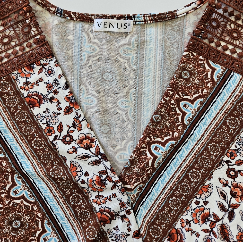 Venus Surplice Blouse with Faux Tie - Picture 7 of 12
